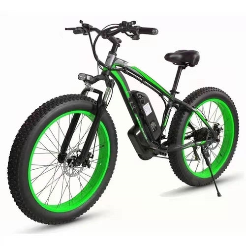 Forever™ E-Glide Snow 26 – Electric Mountain Bike (21-Speed, 350W, Fat
