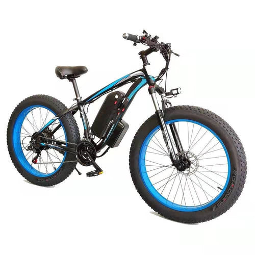 Forever™ E-Glide Snow 26 – Electric Mountain Bike (21-Speed, 350W, Fat