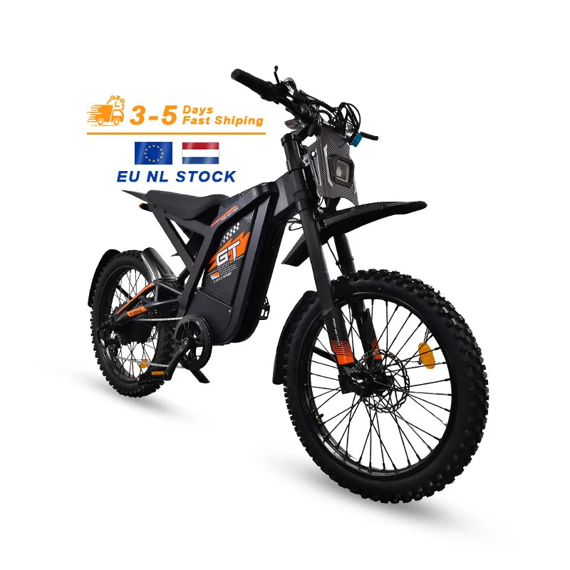 EU OUXI Offroad Tire Electric Bike Adults 60V Full Suspension Hybrid Mountain E Bike Customizable Lithium Battery Bike GT2000